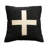Wool Blend Pillow with Swiss Cross-1993292259