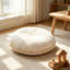 Coussin de lecture crème avec coussin Sherpa