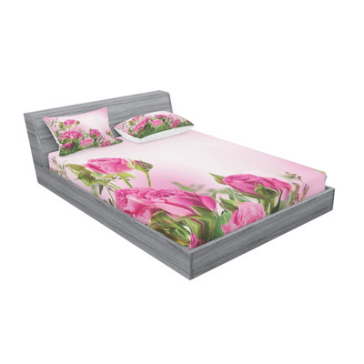 Microfiber Floral Sheet Set
