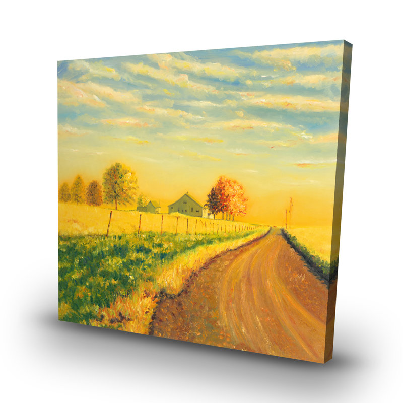 In the countryside - 32"x32" art on canvas