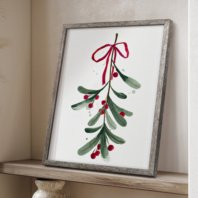«Warm Winter Wishes V», reproduction encadrée en bois massif, H 21 po x l 17 po