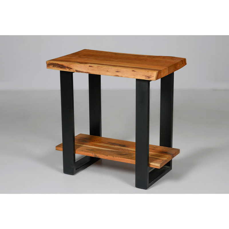 Keya Solid Wood Top End Table
