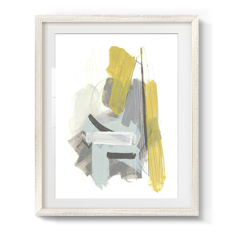 Tonal Frequent III - Impression encadrée, H 28,5 po x l 20,5 po, Blanc