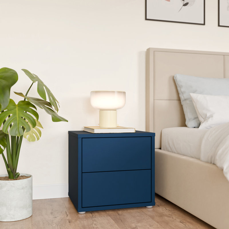 49.8 cm W Bedside Table, Night Blue