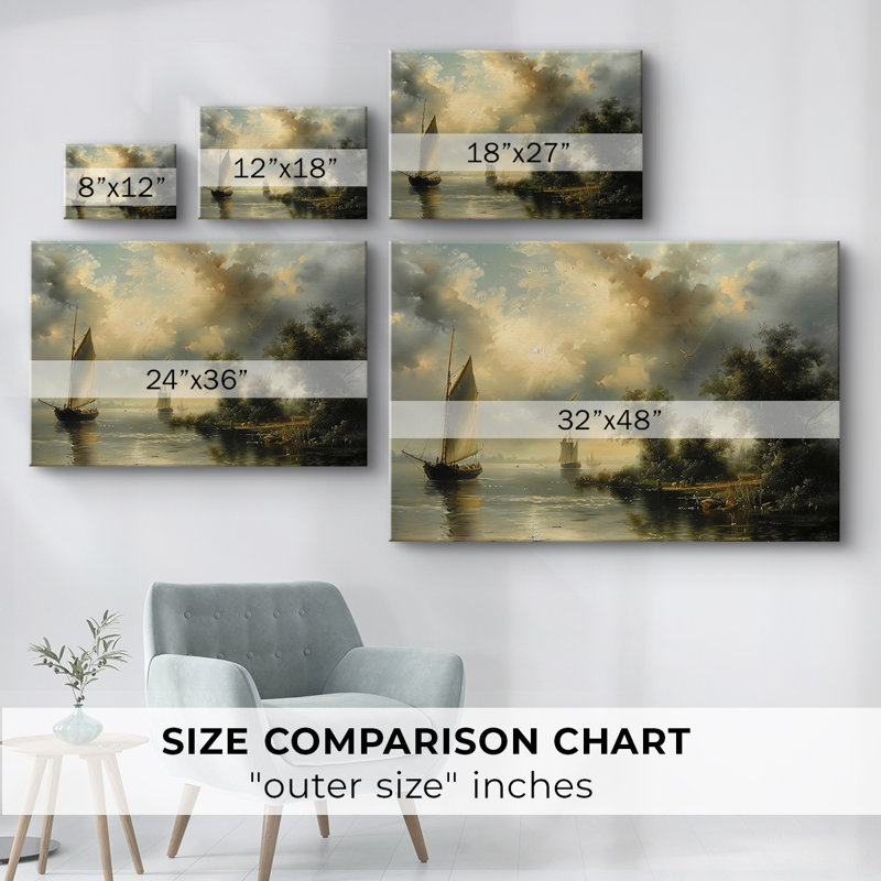 Série nautique-CLxxix - Cavas enveloppés de galerie, 12 x 18