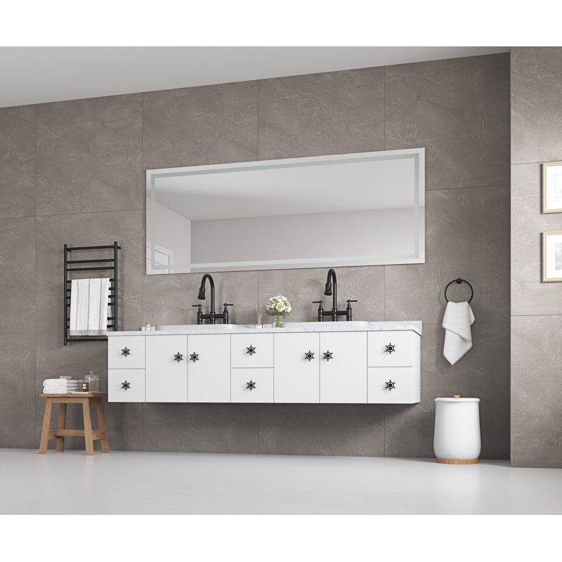 72*32 Bathroom  Led Mirror Is Multi-Functional And Each Function Is Controlled By A Smart Touch Button.