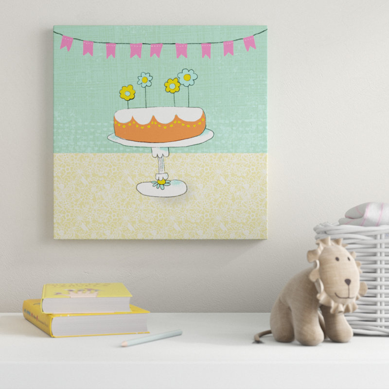 « rétro birthday i », art sur toile, H 14 po x l 14 po x P 2 po
