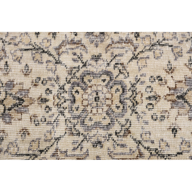Handwoven Vintage Turkish Runner Rug in Vibrant Colors for High Traffic Areas