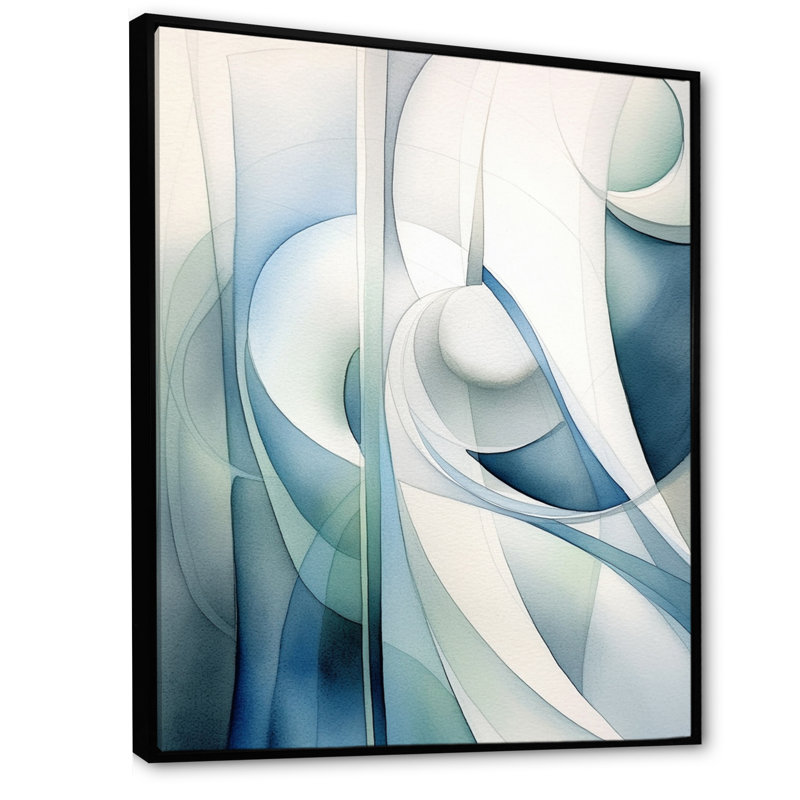 Essence of Simplicity II - Minimalisme, art mural sur toile, H 32 po x l 24 po, Cadre flottant noir