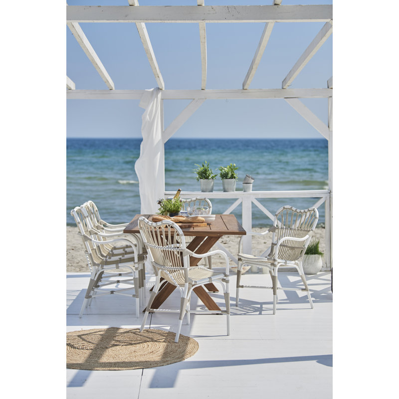 Margret Outdoor Dining Armchair, Moccachino