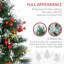 Arbre de Noël artificiel pré-éclairé pour hall d'entrée d'extérieur 2,5 pi / 30 po HOMcom