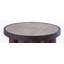 Table d'appoint en bois d'acacia et carrelage