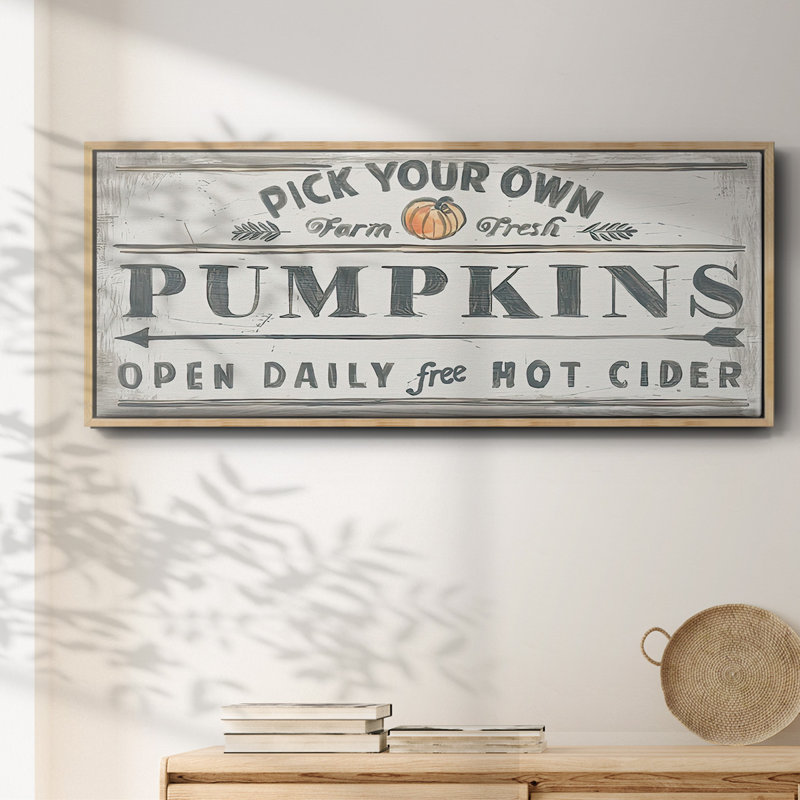 «Pumpkin Patch I», toile encadrée