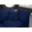 Canapé modulaire confortable en velours sans accoudoirs avec coussins réversibles 78 po-811190200