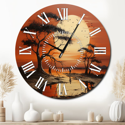 Horloge murale Tribal africain I - Tribal africain