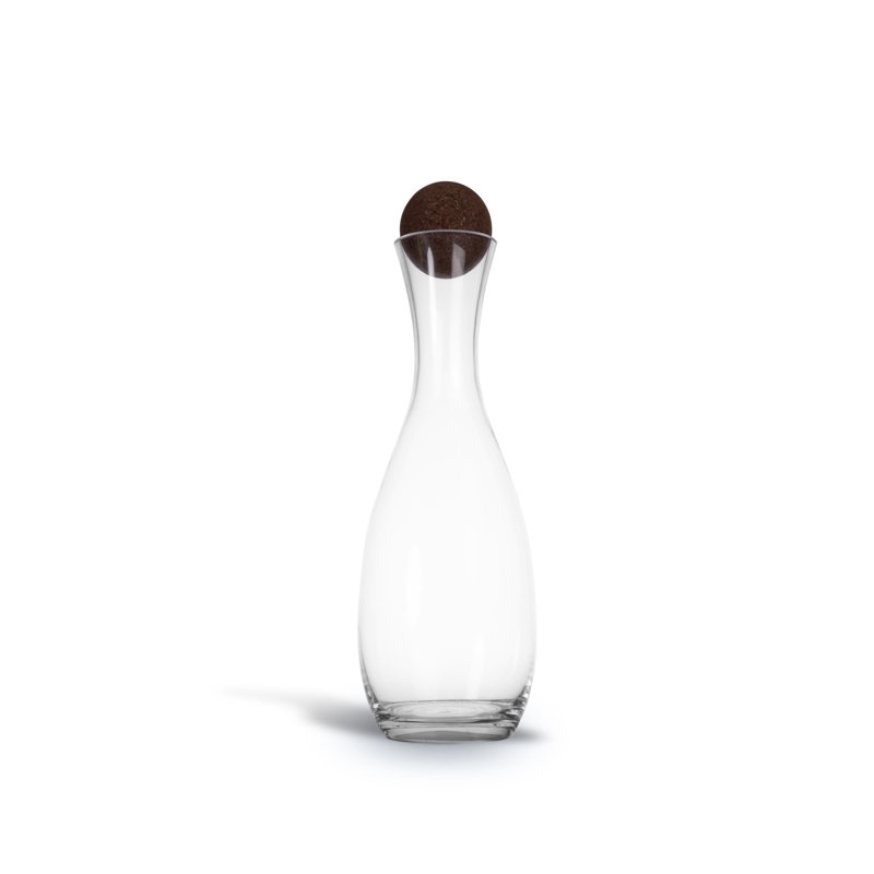 Glass Carafe, 12.79" H x 4.52" W