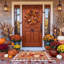 Tapis d'automne à motif écossais Fall Buffalo
