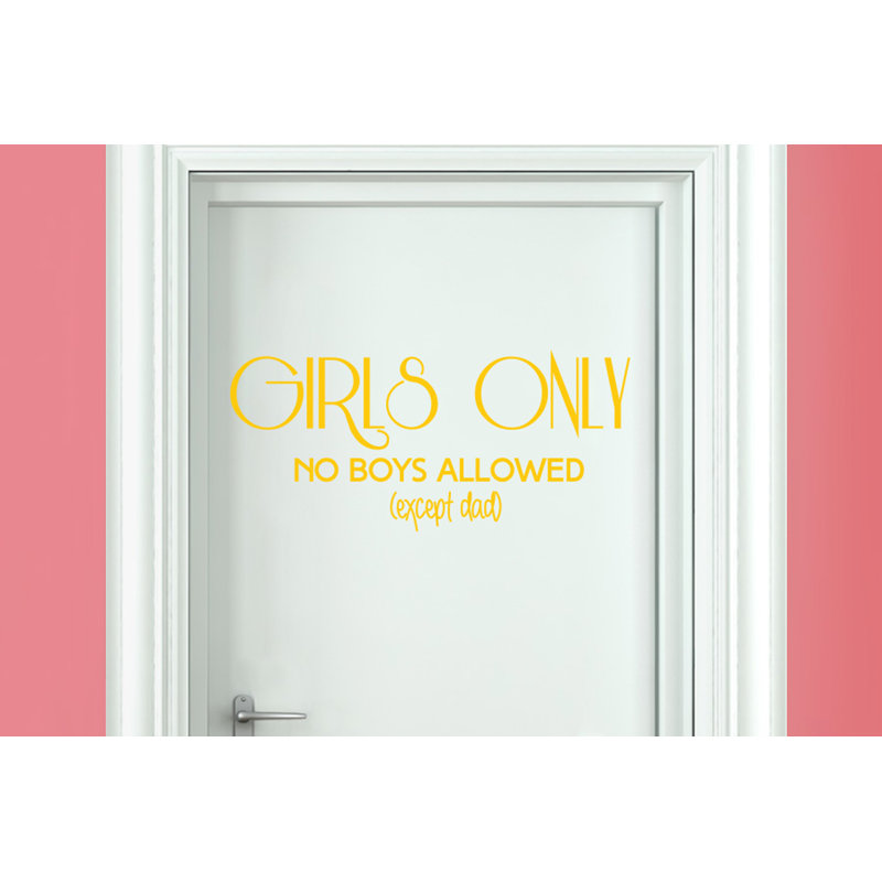 Non-Wall Damaging Wall Decal, Dark Yellow