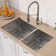 Standart PRO™ 33" L x 19" W Double Basin Undermount Kitchen Sink with Faucet