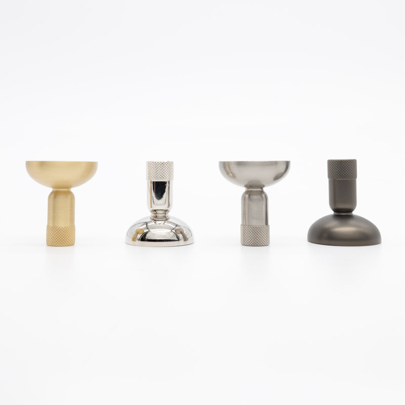 Knurled Circle Knob, Satin Nickel