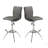 Modern Barstool Texture Leatherette/Chrome Adjustable Height-1266846406