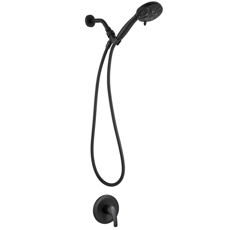 Complete Shower System, Matte Black