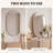 Modern Aluminum Frame Oval Wall Bathroom Mirror, Pill Shaped Vanity Mirror-1426772944-1426772945
