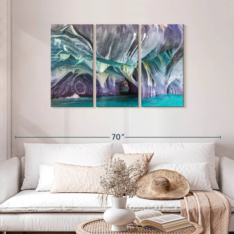 Alvord Marble Caves In Patagonia, 28" H x 45" W