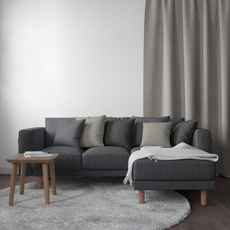 Tissu Abbeyshea Augusta, Acier