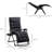 Zero Gravity Folding Recliner Chair with Removable Thick Cushion & Side Cup Holder Tray, Heavy Duty Steel Frame Portable Outdoor Lounge Chair for Patio, Poolside & Indoor Relaxation