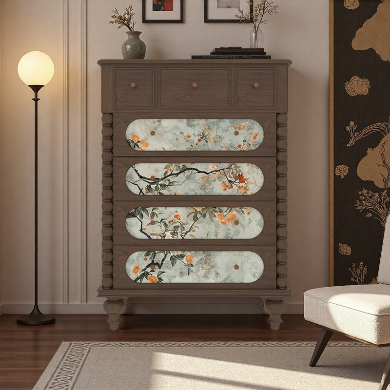Commode à tiroirs Vintage, Noyer
