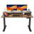 Adjustable Height Stainless Steel Standing Desk with Built-In Electrical Outlet