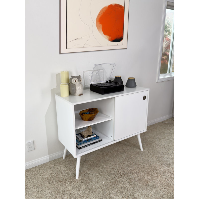 Media Console, Silver, White