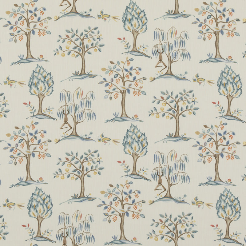 Bridport Lilliput Cotton Blend Performance Fabric, Blue
