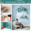 2 tablettes pour dauphins flottants avec compartiments