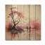 Contemporary Art Experiment With - Impression de paysages sur bois de pin naturel-632304988