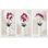 Très grand ensemble de 3 reproductions d'art sur toile, orchidée florale contemporaine
