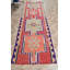 Tapis de couloir kilim turc tissé à la main avec des éléments de décoration bohémiens pour le couloir dans un style authentique Herki Kilim en laine