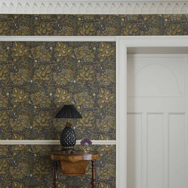 Tourmaline Moon Garden Magna Wallpaper, Midnight