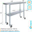 Table en acier inoxydable avec roulettes-102923272