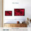 Velours rouge rosé sur toile-102860115