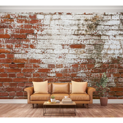 Wall Mural Peel and Stick Wallpaper Brick wall Effect Self-Adhesive Removable Contact Paper Wall Decor for Living Room Bedroom 100"H x 144"W