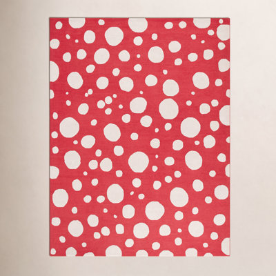 Camey Red Ivory Hand-Woven Rug