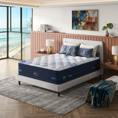 Matelas hybride ferme 12 po / 13 po / 14 po avec mousse viscoélastique imprégnée de gel et ressorts ensachés pour soutenir la colonne vertébrale et soulager la pression