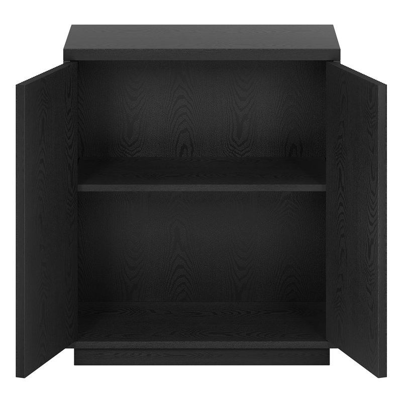 Warden Accent Cabinet, Black Grain