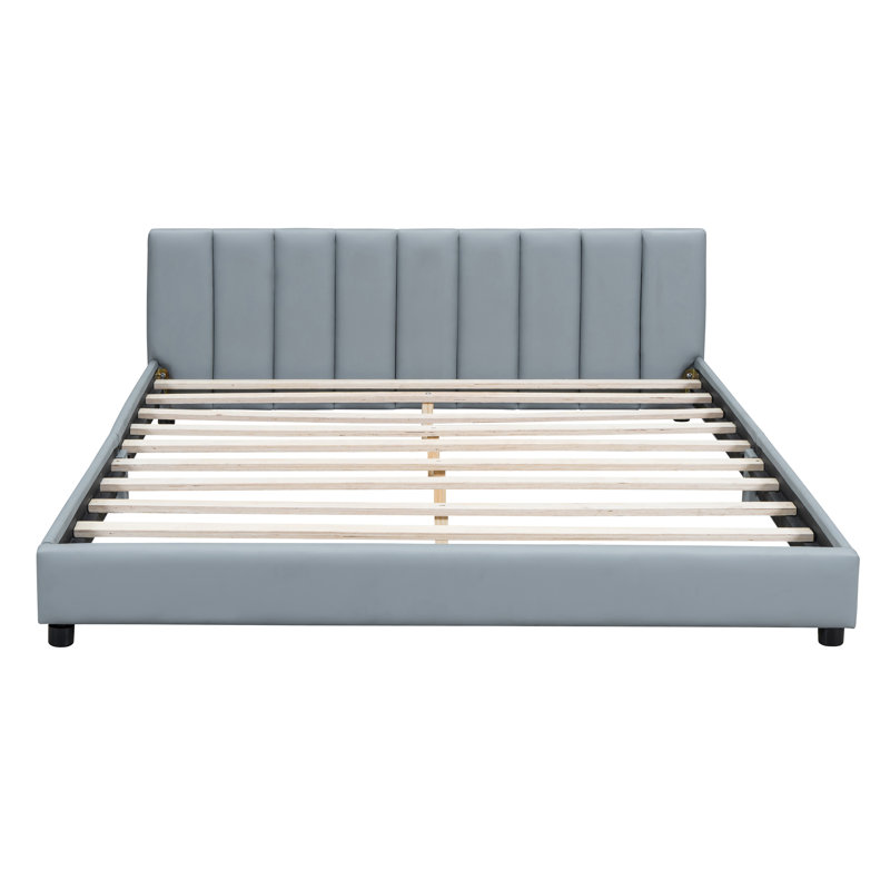 Ensemble de lit plateforme grand et simple TG, lit mère et enfant, similicuir, canapé multifonctionnel et solution de couchage