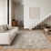 Brenetta Geometric Shapes Beige Area Rug