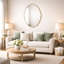 Miroir mural en métal 31 po H-842501135
