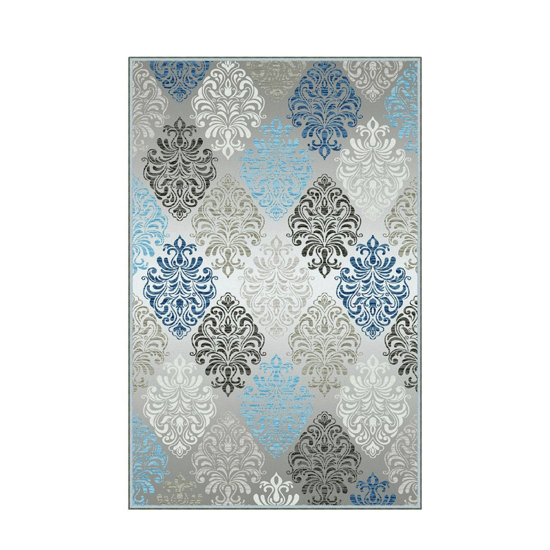 Antibacterial Hall Carpet, 39.4 x 59.1 inches | 100% Polyester, 0.4 in Pile Height, Non-Slip PVC Felt Dot Underside | Machine Washable, 3D Digital Printing, Durable & Stylish for Modern Home Décor