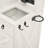 Pavo Farmhouse Vanity With Movable LED Mirror And Charging Station-122065419